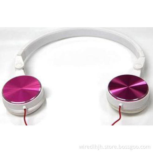 Long Wire Colorful Portable Stereo Headphones For Mp3 Music